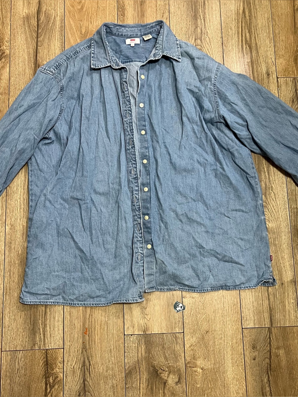 Levi's Light Blue Denim Button-Front Jacket